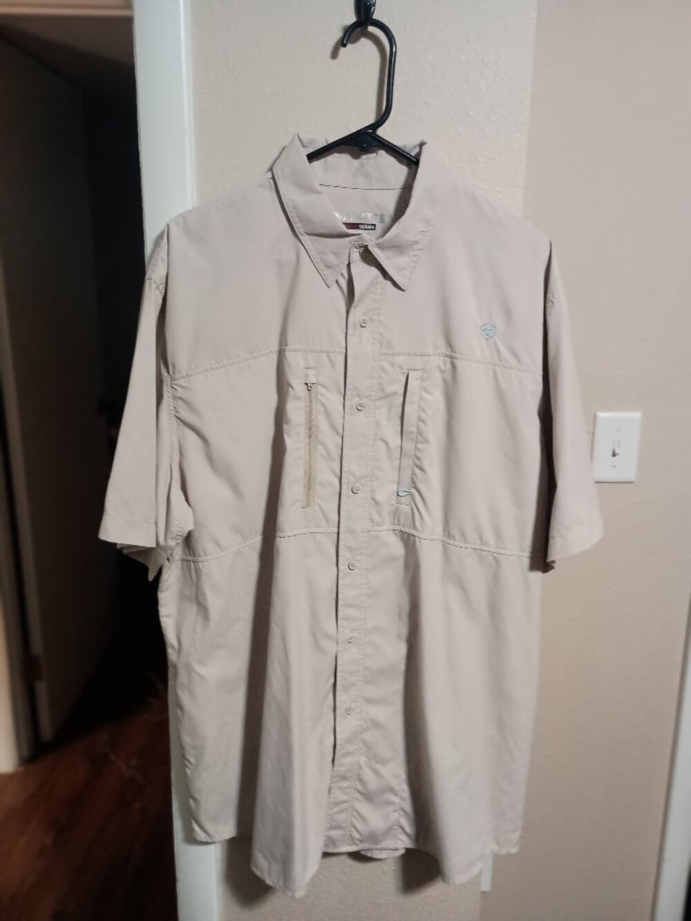 Ariat AriatTek Heat Series Vented Mens Short Sleeve Button Down Shirt Size XL